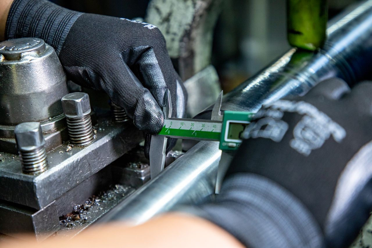 Dimensional, material, and performance inspection at each production stage by rustle dynamics