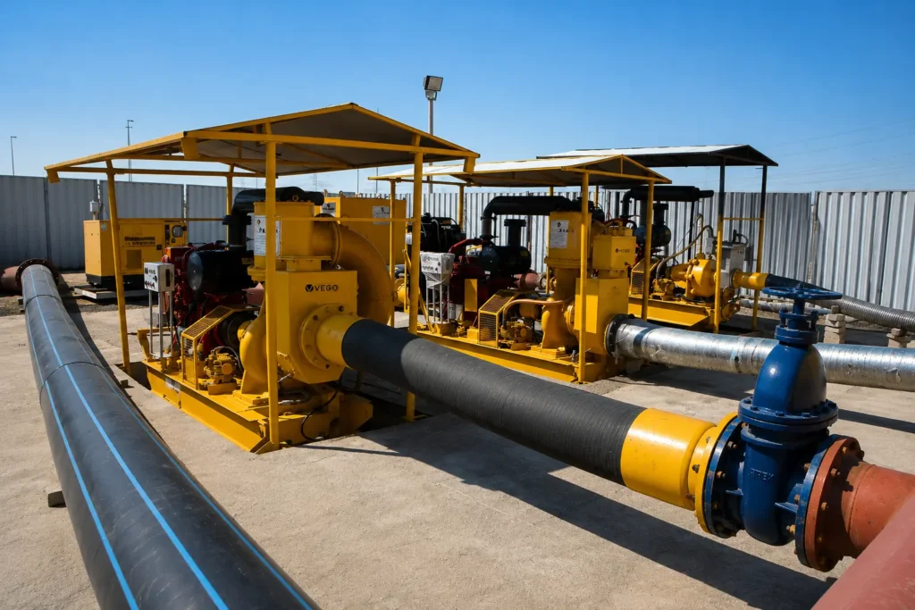 VEGO high pressure pumps for pipeline water transfer